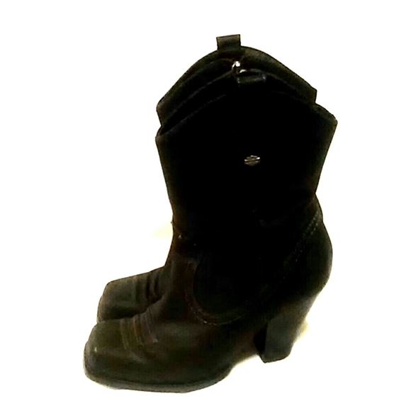 **SOLD**Harley Davidson Black Leather Boots - Picture 1 of 8